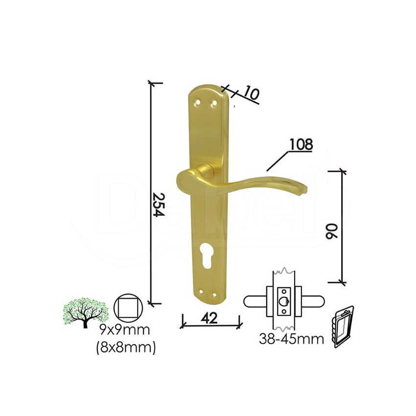 KVAKA ŠILD ZA VRATA JELENA MS (CILINDAR)
