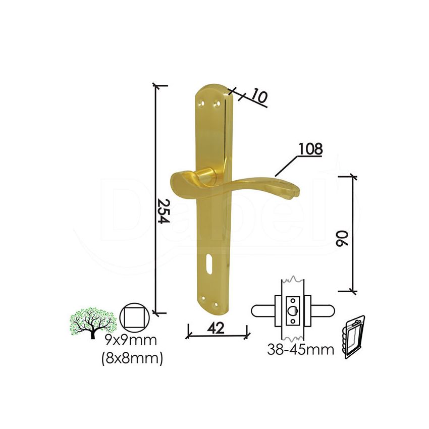 KVAKA ŠILD ZA VRATA JELENA MS (KLJUČ)
