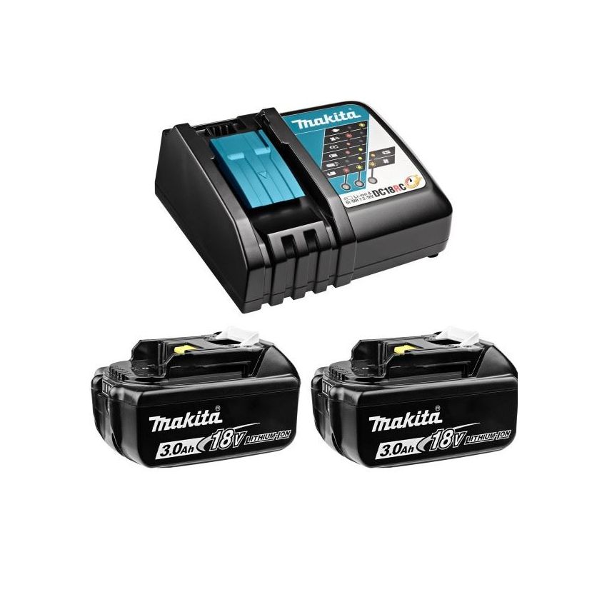 MAKITA SET 7 Baterija BL1830Bx2 + Punjač brzi DC18RC