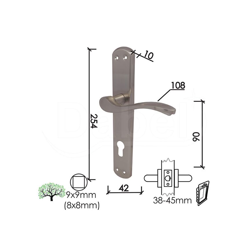 KVAKA ŠILD ZA VRATA JELENA B-NI (CILINDAR)