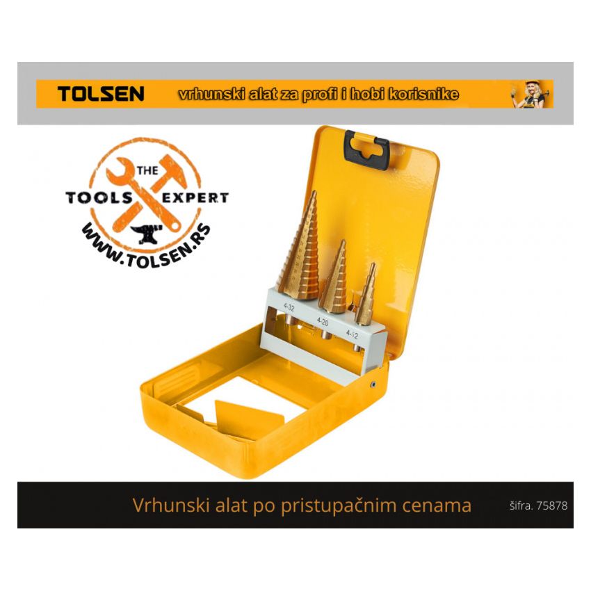 Set tepenastih burgija TITANIUM