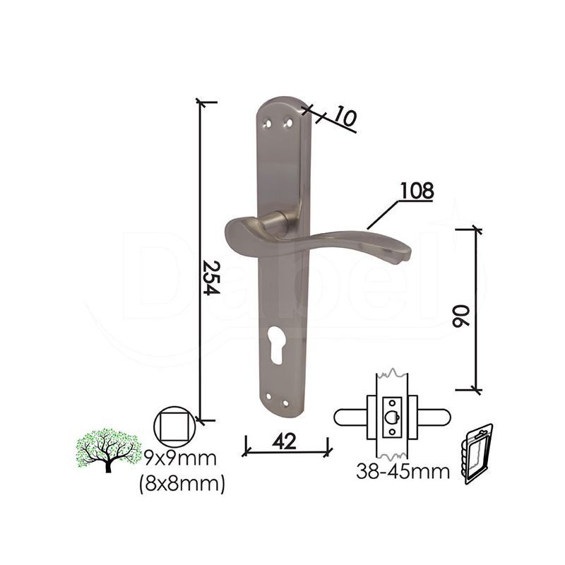KVAKA ŠILD ZA VRATA JELENA B-NI (CILINDAR)