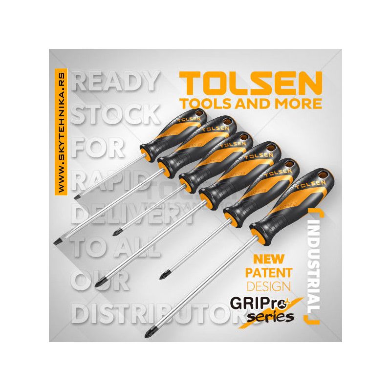 SET ODVIJAČA INDUSTRIAL 6-DELNI